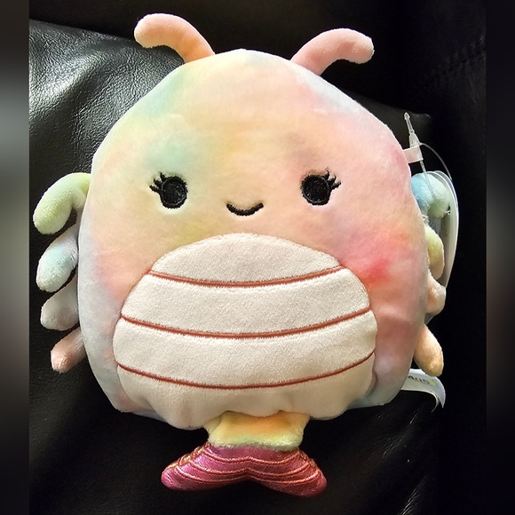 Squishmallow Candis the Shrimp Colorful Tie Dye Plush 5 Inch Toy New With Tags - Picture 2 of 11